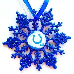 Indianapolis COLTS Handmade Football Snowflake *NEW*